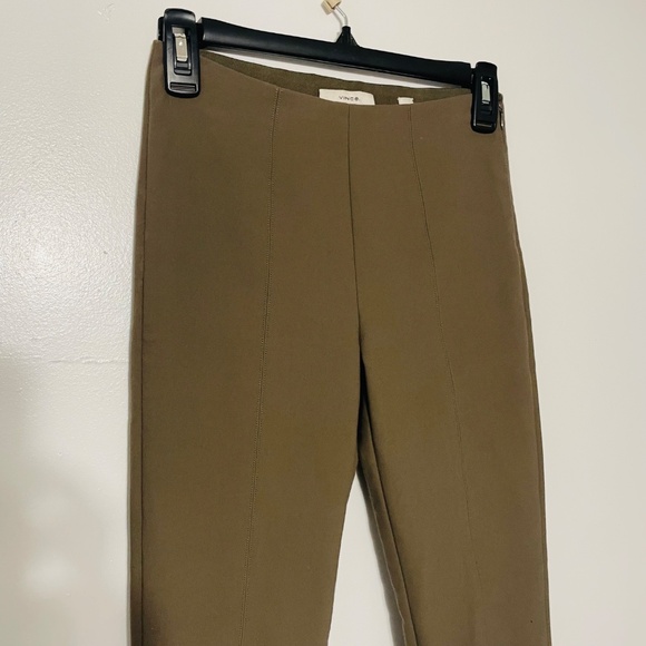 Taupe Vince Flat Front Skinny Split Ankle Trousers - Picture 5 of 11
